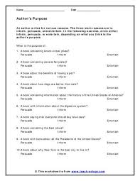 Author Purpose Worksheet Free Worksheets Library Download And Print Worksheets Free On Authors Purpose Author S Purpose Worksheet Citing Textual Evidence