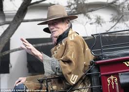 Clint eastwood ~ for a few dollars more, 1965. Clint Eastwood Dons Original Man With No Name Poncho For Carmel Centennial Celebration Daily Mail Online