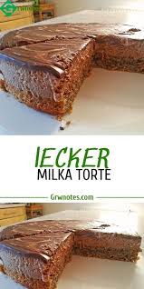 Lecker Milka Torte Desserts Sweet Pastries Food