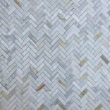 Great white countertop colors include white diamond granite, calcutta gold marble, or white gray countertops in a variety of different gray hues will also give a sophisticated look to a kitchen or office with white countertops. Tile Mosaic Depot 1 X 3 Marble Chevron Mosaic Wall Floor Tile Wayfair