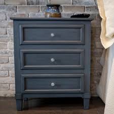 Decor Therapy Becket Antique Navy Side Table Fr8674 The Home Depot In 2020 3 Drawer Nightstand Decor Therapy Side Table Decor