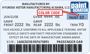 Hyundai Touch Up Paint Color Code And Directions For