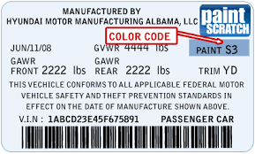 hyundai touch up paint color code and directions for