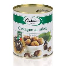 Particolarmente indicate come guarnizione o farcitura di dessert. Castagne Al Miele Cadonati