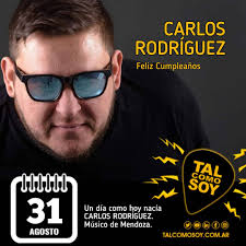 EfeméridesMusicales 31 de agosto Un día como hoy nacía Carlos Rodríguez  Músico de Mendoza. Feliz Cumpleaños Carlos!! @carlos_lafora @laforaoficial  #músicosdeMendoza #músicosenmendoza #músicaenmendoza