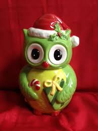 Home Accent Christmas Owl Cookie Jar New Owl Cookie Jar Christmas Cookie Jars Cookie Jars