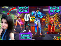 The battle royale game for all. Random Rich Hot Girl Call Me Noob And I Challenge For Room 1v3 Garena Free Fire Noob Prank Youtube