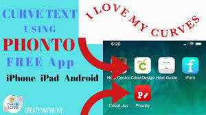 You can also easily create curved text now in cricut design space. How To Curve Text Using Iphone Ipad And Android Upload To Cricut Design Space Using Phonto App Youtube