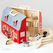 Wooden fold & go barn. Melissa Doug Mobilna Zagroda Ze Zwierzetami Fold Go Barn Ceny I Opinie Ceneo Pl