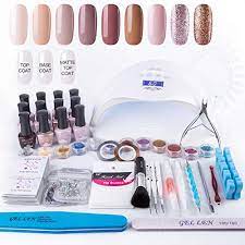 Gellen Home Nail Gel Starter Kit With Holiday Gift Bag 48w Nail Lamp Best Luxclout Com Gel Nail Kit Diy Gel Nails Kit Gel Nails Diy