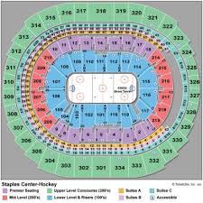 breakdown of the staples center seating chart los angeles