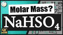 How to find the molar mass of NaHSO4 (Sodium Hydrogen Sulfate)