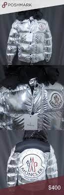 Moncler X Snow Angels Chrome Puffer Jacket Moncler X Snow Angels Chrome Puffer Jacket Color Chrome Size 4 L 52 M Moncler Snow Angels Puffer Jackets