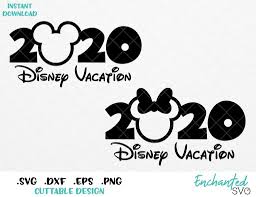 Minnie And Mickey Ears Disney Vacation 2020 Inspired Svg Eps Dxf Png Formats In 2020 Disney Vacation Shirts Disney Silhouettes Disney Trip Shirts