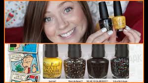 OPI Halloween Peanuts Collection!? Swatches & Review!