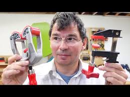 Bessey edge clamp vs. F-clamp and wedge hack