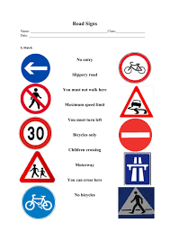 As he investigates the unfolding mystery, what he finds will forever. Road Signs Activity