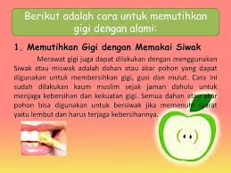 Cara Memutihkan Gigi Secara Alami Ppt Download