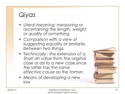 Maka qiyas adalah salah satu yang menjadi rujukan dalam memproduksi hukum, karena sebagai sumber hukum. Qiyas Meaning In Tagalog