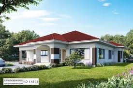 Floorplanner is the easiest way to create floor plans. 4 Bedroom House Plan Id 14503 House Roof Design Modern Bungalow House Design Four Bedroom House Plans