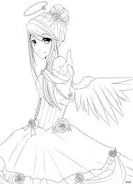 For boys and girls, kids and adults, teenagers and toddlers, preschoolers and older kids at school. Images Of Angel Gothic Anime Coloring Pages