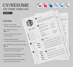 Smart Resume Cv Set Print Templates Templates Creative Jobs