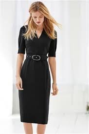 Buy Black Belted Tailored Dress From The Next Uk Online Shop Tailored Dress Casual Dresses For Women Dresses