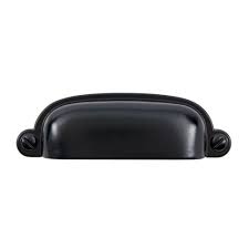 Sumner Street Home Hardware Garner 2 3 4 In Matte Black Cup Pull Rl020364 At The Home Depot Check Size 2 3 4 Cup Pulls Kitchen Drawer Pulls Home Hardware