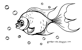 100 gambar ikan segala jenis kartun hias air laut tawar nemo. Ikan Mas Koki Contoh Gambar Mewarnai