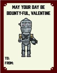 Officially licensed star wars the mandalorian the child apparel. Mandalorian Valentine Cards As They Grow Up