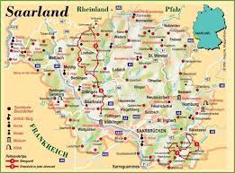 Saarland owes its existence to the league of nations. Saarland Tourist Map Tourist Map Saarland Map