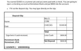 To help you fill out a deposit slip with ease as well as get familiarized in the deposit transaction, here is the process and the basic steps. Is This The Correct Way To Fill Out This Deposit Slip For An Assignment I Have Yet To Put My Name Brainly Com