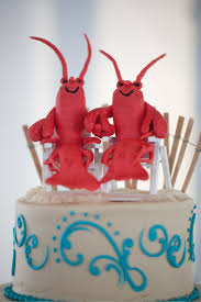 A Bicycle Built For Two Beach Theme Wedding Cakes Crab Birthday Cakes Lobster Cake