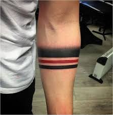 Sporty stripe band tattoo on arm. 10 Black Stripe Tattoos Ideas Stripe Tattoo Tattoos Arm Band Tattoo