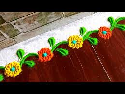 7 Rangoli Designs Easy Simple Corner Border Rangoli Design Youtube Rangoli designs,kolams,muggulu,new butterfly rangoli design,easy and simple new year 2019 rangoli designs, special rangoli.