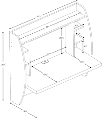 Behw 0200 1b Prepac Floating Desk With Storage Floating Desk Desk Storage Wall Mounted Desk