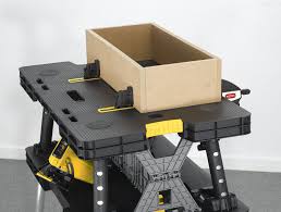 Keter Folding Compact Workbench Sawhorse Work Table With Clamps 1000 Lb Capacity You Can Find More Information Keter Folding Work Table Work Table Workbench