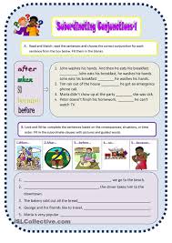 Subordinate Conjunctions 1 Conjunctions Worksheet 6th Grade Spelling Words Conjunctions