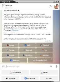 Gabung dengan komunitas kpn klik disini. Bot Telegram Bot Gedebug Untuk Mengelola Sebuah Grup Keheningan