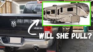 Maybe you would like to learn more about one of these? Ram 1500 Max Towing Capacity 10 600 Lbs Can You Pull A Fifth Wheel Camper Trailer Youtube