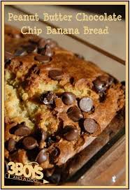Peanut Butter Chocolate Chip Banana Bread Recipe Recipe Chocolate Chip Banana Bread Peanut Butter Banana Bread Chocolate Banana Bread