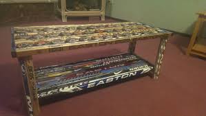 The nice, polished look of glass top coffee tables! Hockey Stick Coffee Table Album On Imgur