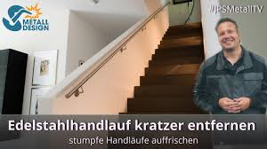 Bei tiefen kratzern oder nach steinschlägen bleibt ihnen der weg in eine autowerkstatt nicht erspart. Edelstahlhandlauf Kratzer Entfernen Auffrischen Schleifen Jpsmetalltv Youtube