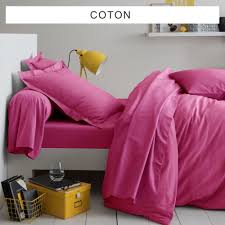 Drap Housse Coton Tertio Fuchsia En 2020 Drap Housse Drap Plat Drap