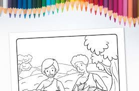 Just click on any of the coloring pages below to get instant access to the printable pdf version. Cain And Abel S Offering Printable Coloring Sheet Ministryark