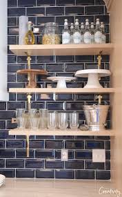Subway tile, which is a rectangular ceramic tile, is commonly seen in adorning kitchens. Navy Tile Trend Alert