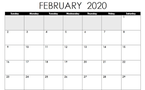 Free printable 2021 word calendar template service. Editable February 2020 Calendar February Calendar Calendar Printables Editable Calendar