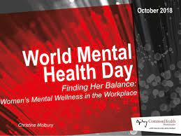 We're only a few weeks in but already the response has been phenomenal. World Mental Health Day 2018 Finding Her Balance