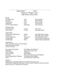 Also, don't write down things like running and whistling, unless you're a professional. How To Make An Acting Resume With No Experience Acting Plan