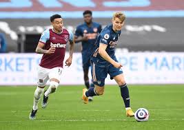 Martin odegaard of arsenal during the uefa europa league round of 16 second leg match between arsenal and olympiacos at emirates stadium on march 18, 2021 in london. Calls For Arsenal To Sign Martin Odegaard Permanently From Real Madrid After Comeback Draw At West Ham As Piers Morgan Aims Dig At Mesut Ozil